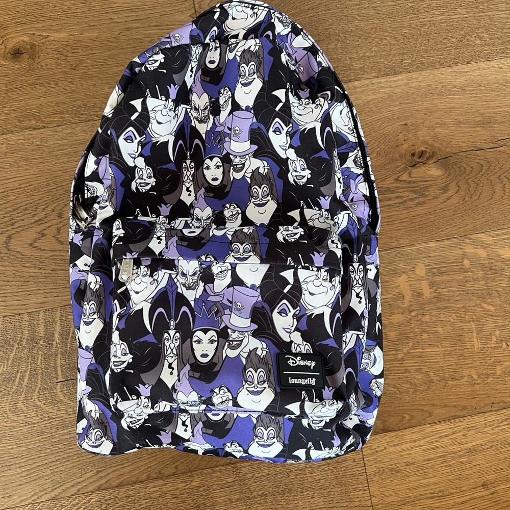 Disney Loungefly Villains All Over Print full canvas Backpack Ursula Maleficent